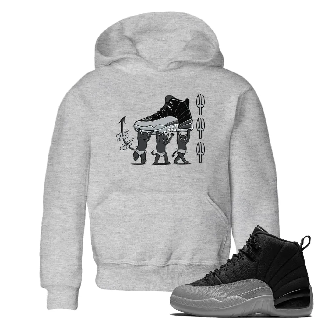 Devil Grey Jordan SNRT Sneaker - 12 Wolf Black Air Extensive selection Kids Trend-setting Babies Tees