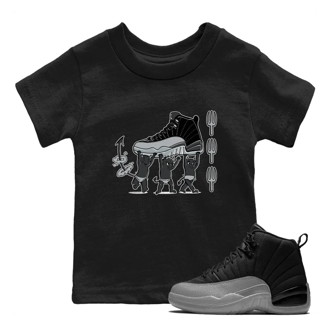 Devil Grey Jordan SNRT Sneaker - 12 Wolf Black Air Extensive selection Kids Trend-setting Babies Tees