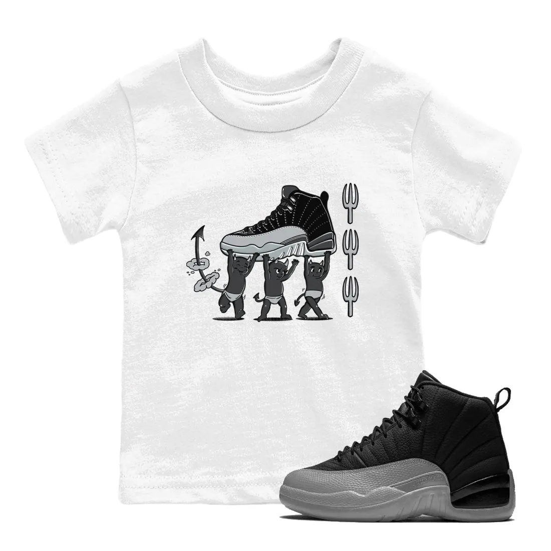 Devil Grey Jordan SNRT Sneaker - 12 Wolf Black Air Extensive selection Kids Trend-setting Babies Tees