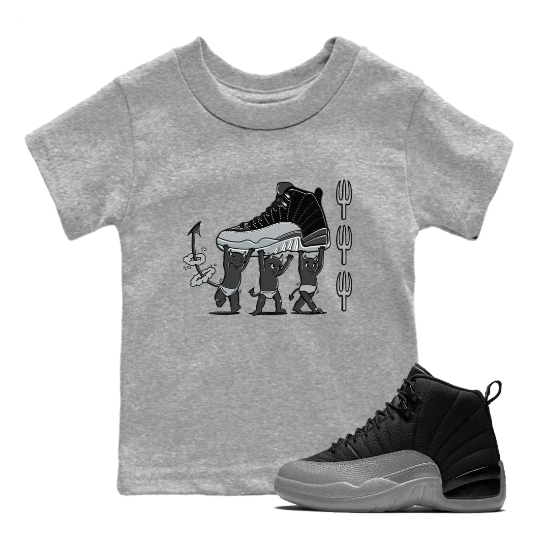 Devil Grey Jordan SNRT Sneaker - 12 Wolf Black Air Extensive selection Kids Trend-setting Babies Tees