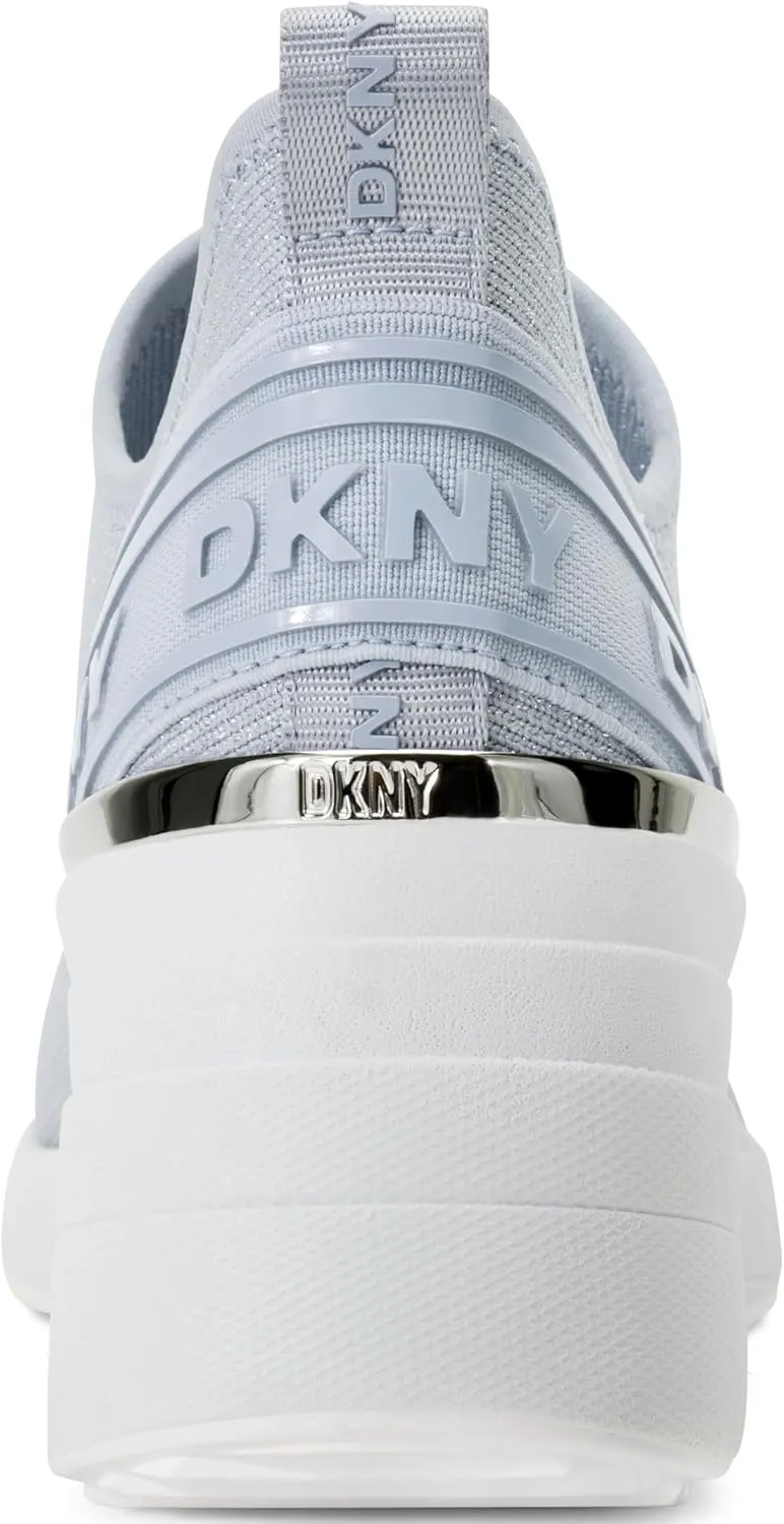 DKNY Women's Keeva Everyday Slip on Wedge Sneaker with Logo