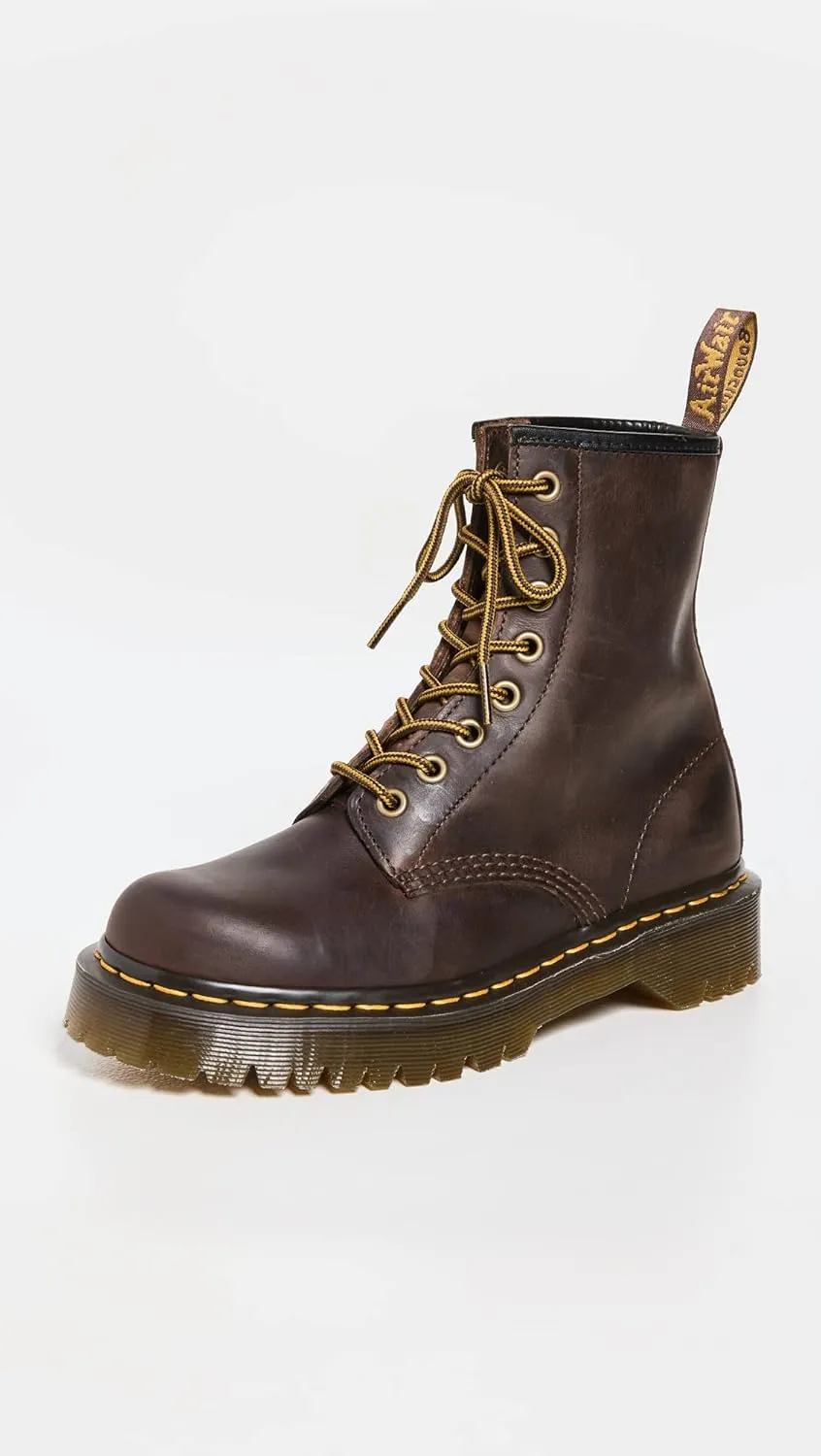 Dr. Martens Women's 1460 Bex Crazy Horse Leather 8 Eye Boot
