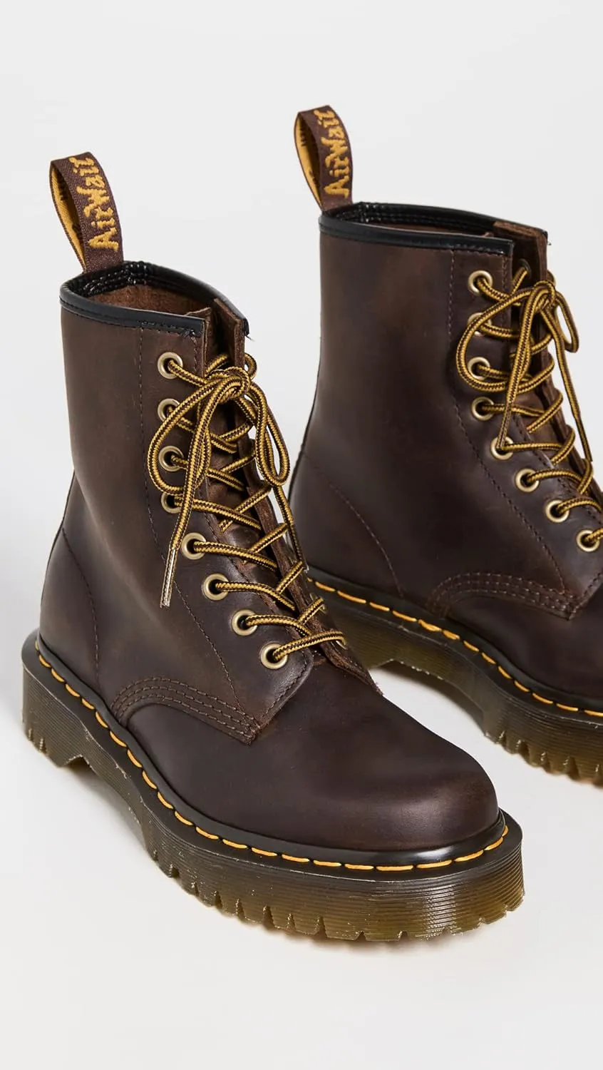 Dr. Martens Women's 1460 Bex Crazy Horse Leather 8 Eye Boot