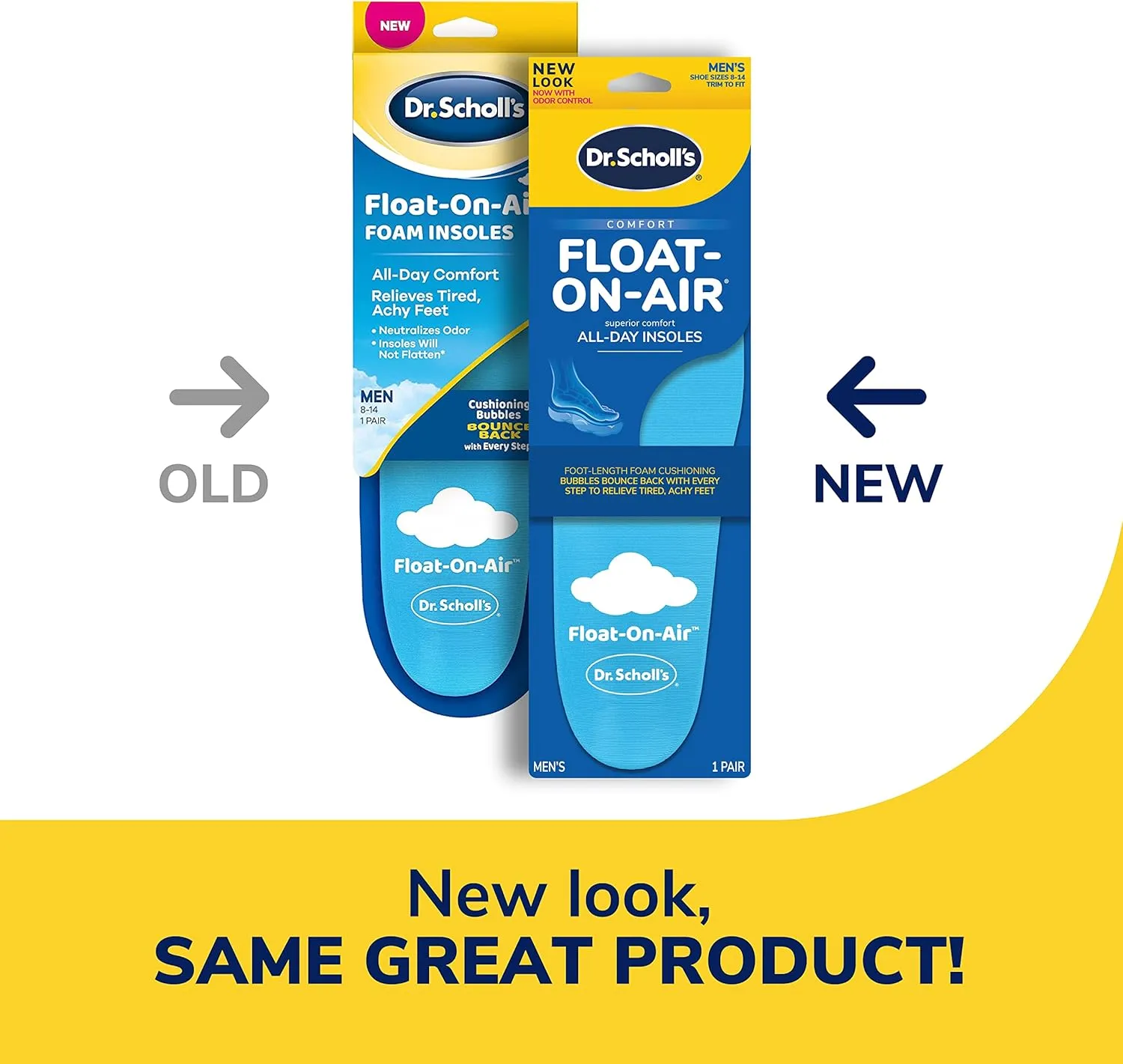 Dr. Scholl's Float-On-Air Comfort Insoles, Men, 1 Pair, Full Length