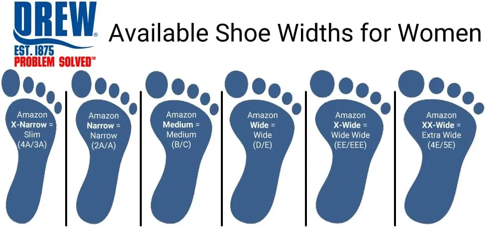 Drew Women's Flare All-Day Comfort Walking Shoe with Added Depth