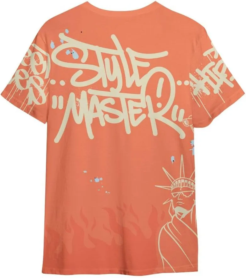 Dunkare Shirt to Match Crimson Bliss 5s Graphic Tee - No.5 Drip Graphic Custom Name Shirt Men Y2K Tops, Women Clothing