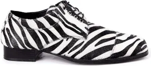 Ellie Shoes Men's 121-WILD-ZEB-LG Driving Style Loafer, Multicolor, Large