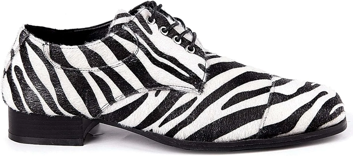 Ellie Shoes Men's 121-WILD-ZEB-LG Driving Style Loafer, Multicolor, Large