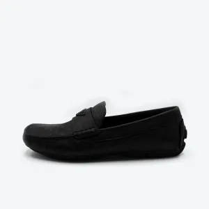 Emporio Armani Loafers Shoes in Black  - UK 8