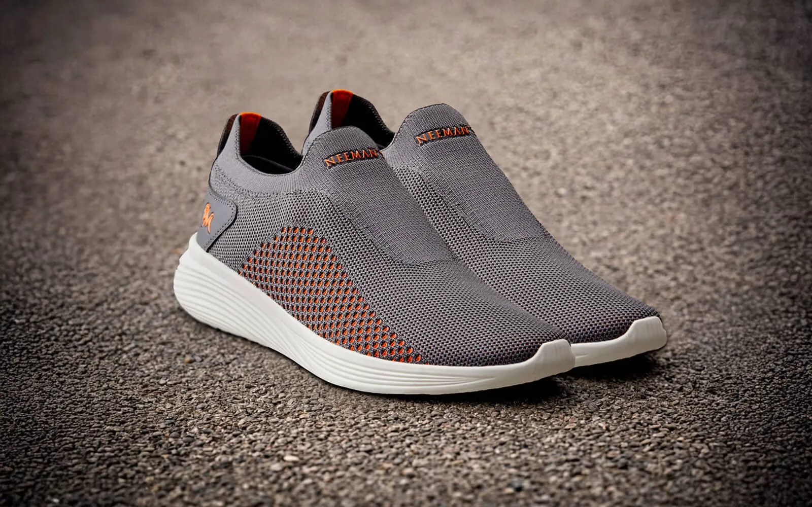 Everyday Basic Slip Ons : Neon Grey