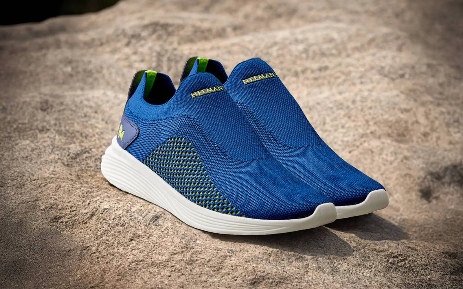 Everyday Basic Slip Ons : Neon Navy