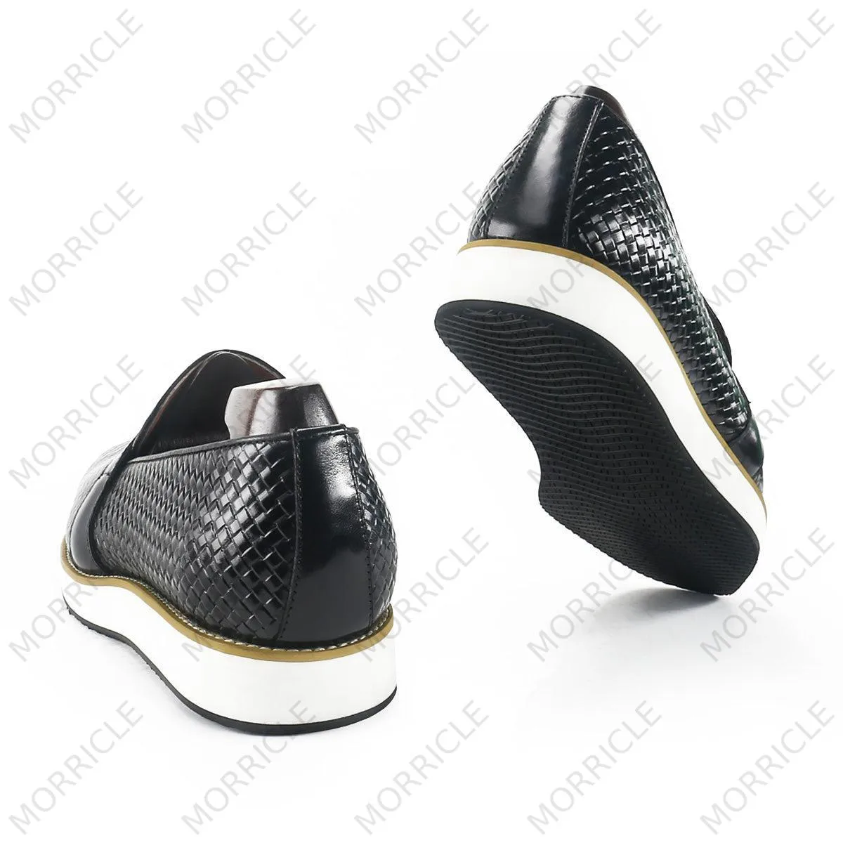 Fancy Woven Casual Tassel Loafers