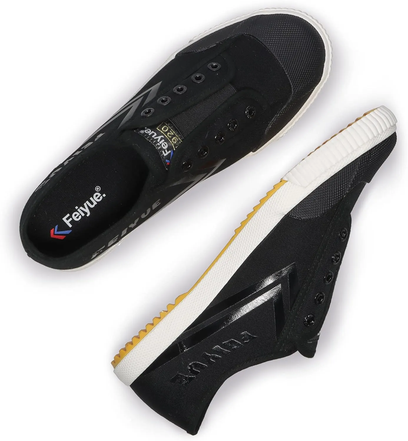 FEIYUE Fe Lo 1920 Low Top Slip-On Canvas Performance Shoe with Rubber Sole Everyday Fashion Sneaker