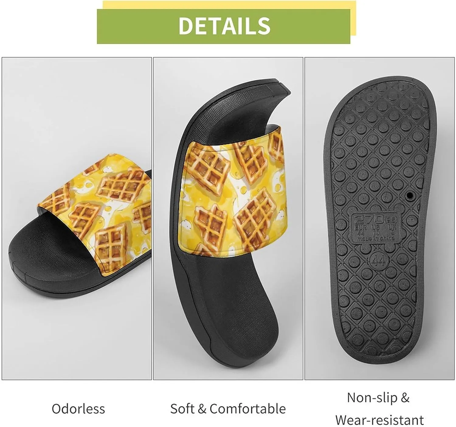 Food Honey Funny Slippers Slides Sandals Shower Home House Shoes Non Slip Soft Sole Shoe For Men Women Bathroom