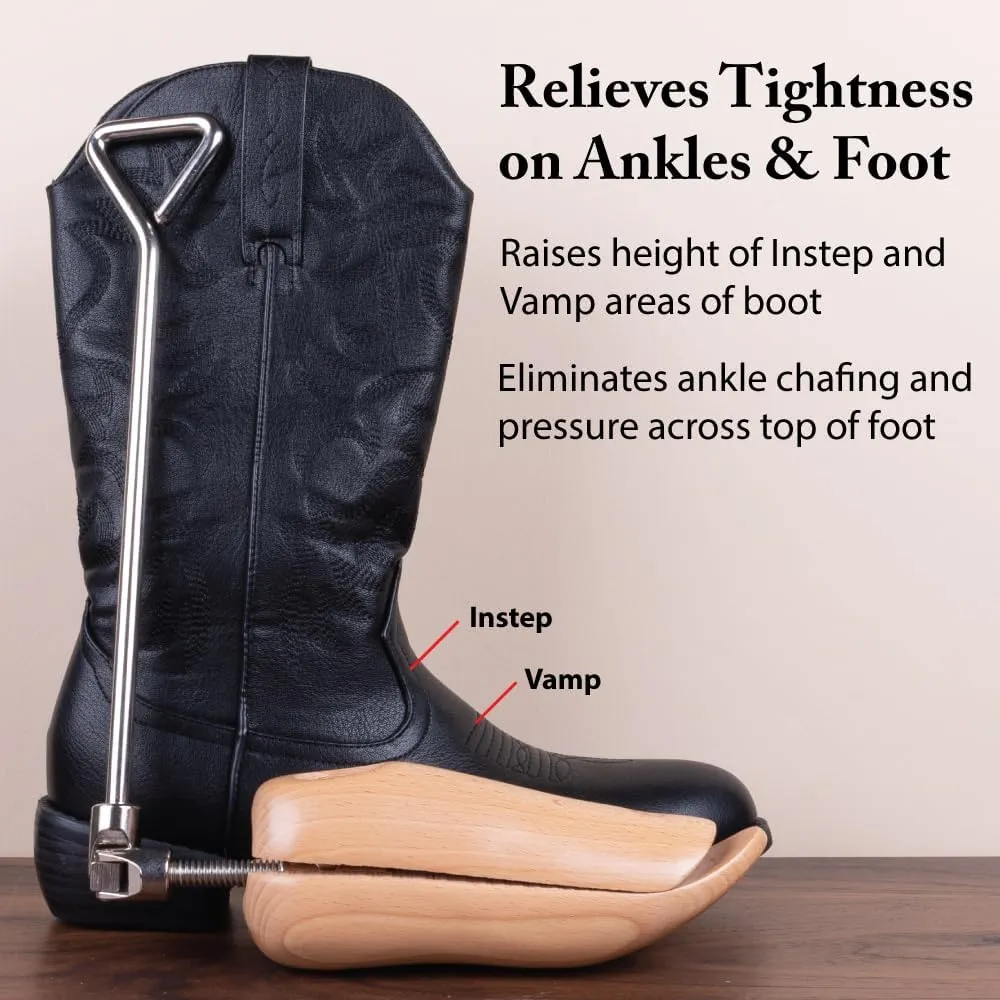 FootFitter Instep & Vamp Boot Stretcher, Relieves Foot Tightness Across Top, Men & Women Boot Raiser