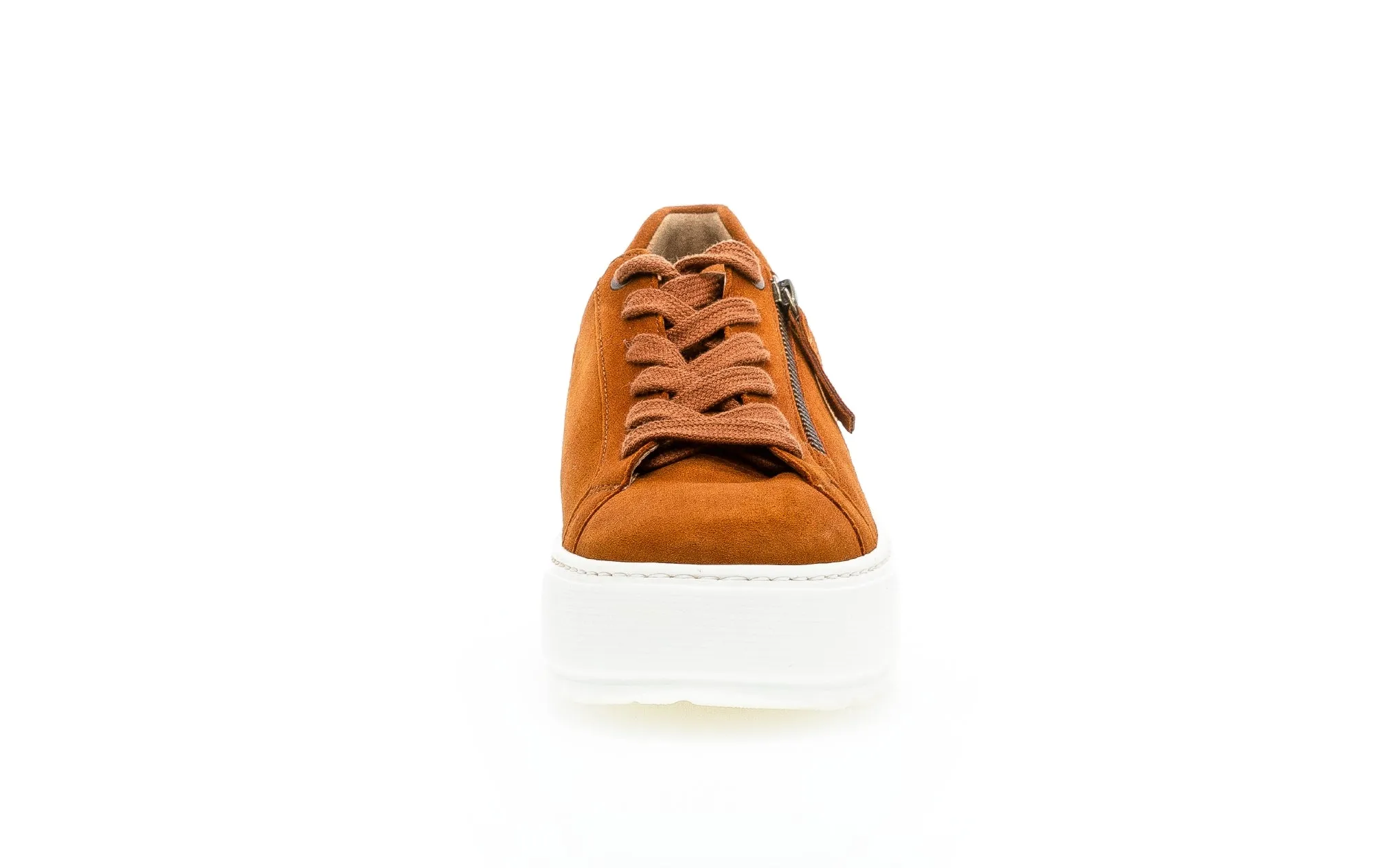 GABOR - 56 498 42 LACED CASUAL SHOE - TAN SUEDE