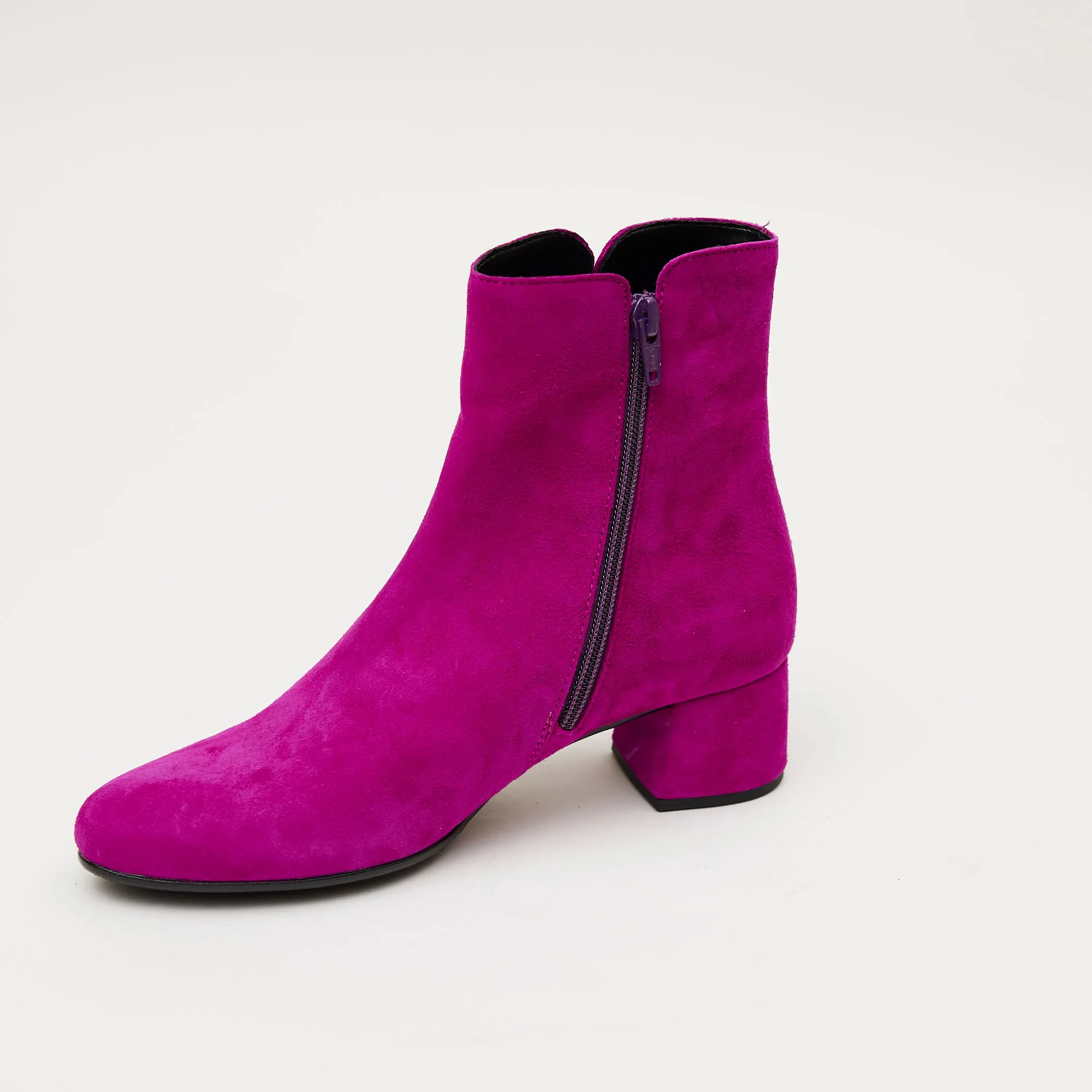 Gabor Fuschia Suede Ankle Boots