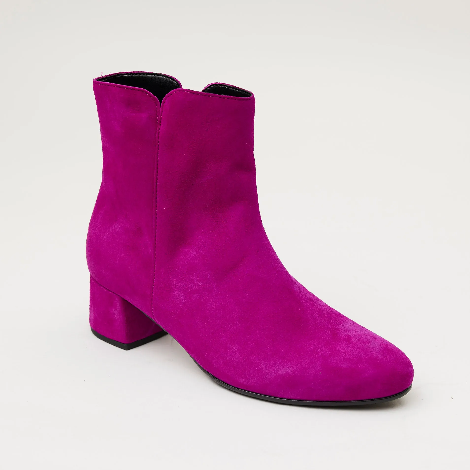 Gabor Fuschia Suede Ankle Boots