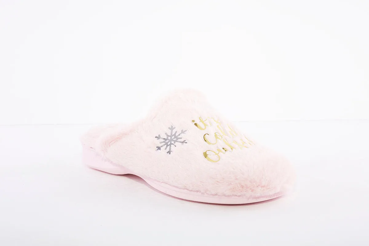 GARZON - 2836.332 "COLD" FLAT MULE SLIPPER - PINK