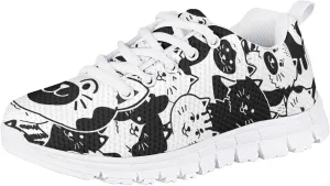 Girls and Boys Funny Dog Print Tennis Shoes Kids Lightweight Mesh Cute Running Shoes