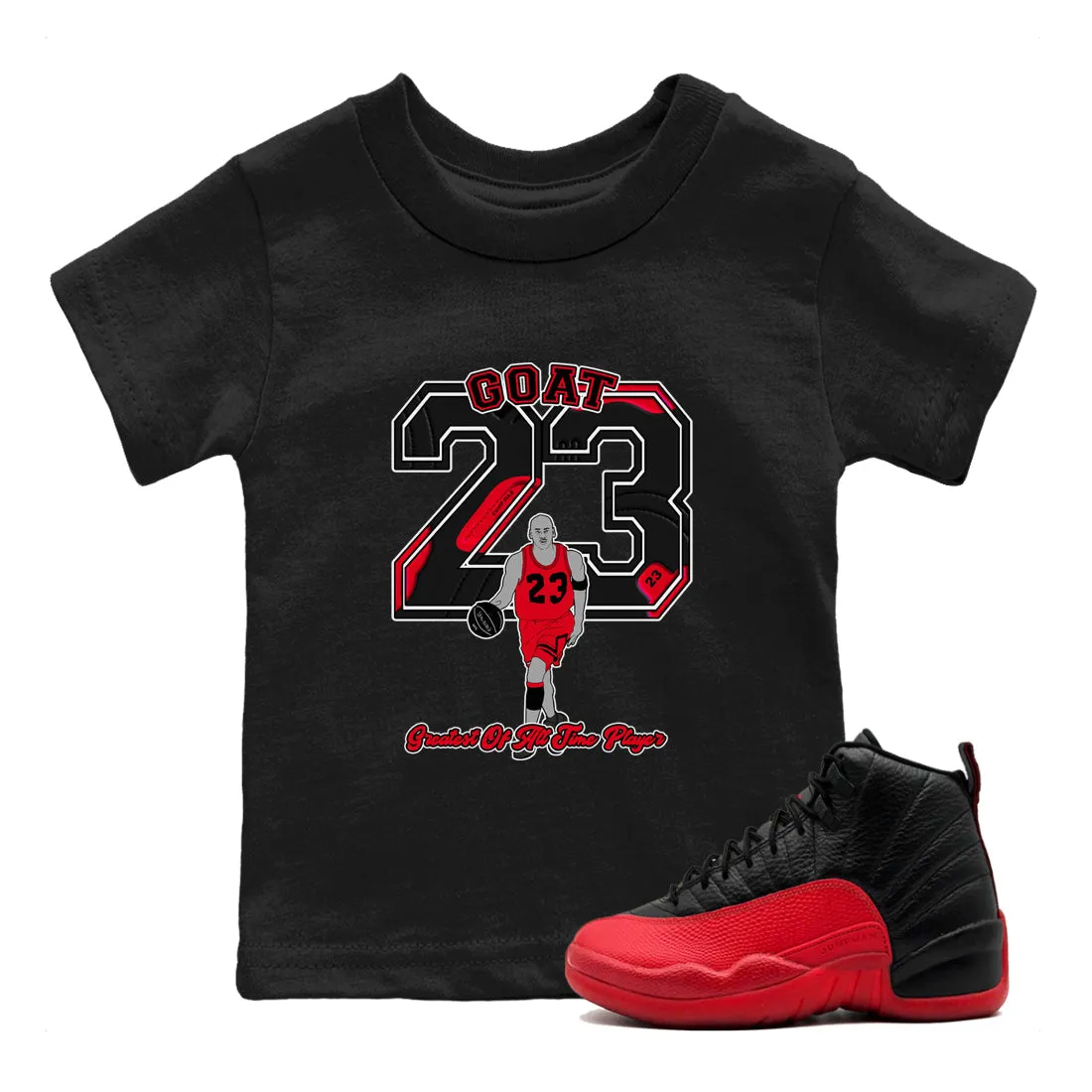 Goat Player Kids Flu Comprehensive selection SNRT Game - Jordan Sneaker Air Tees 12 Full catalog