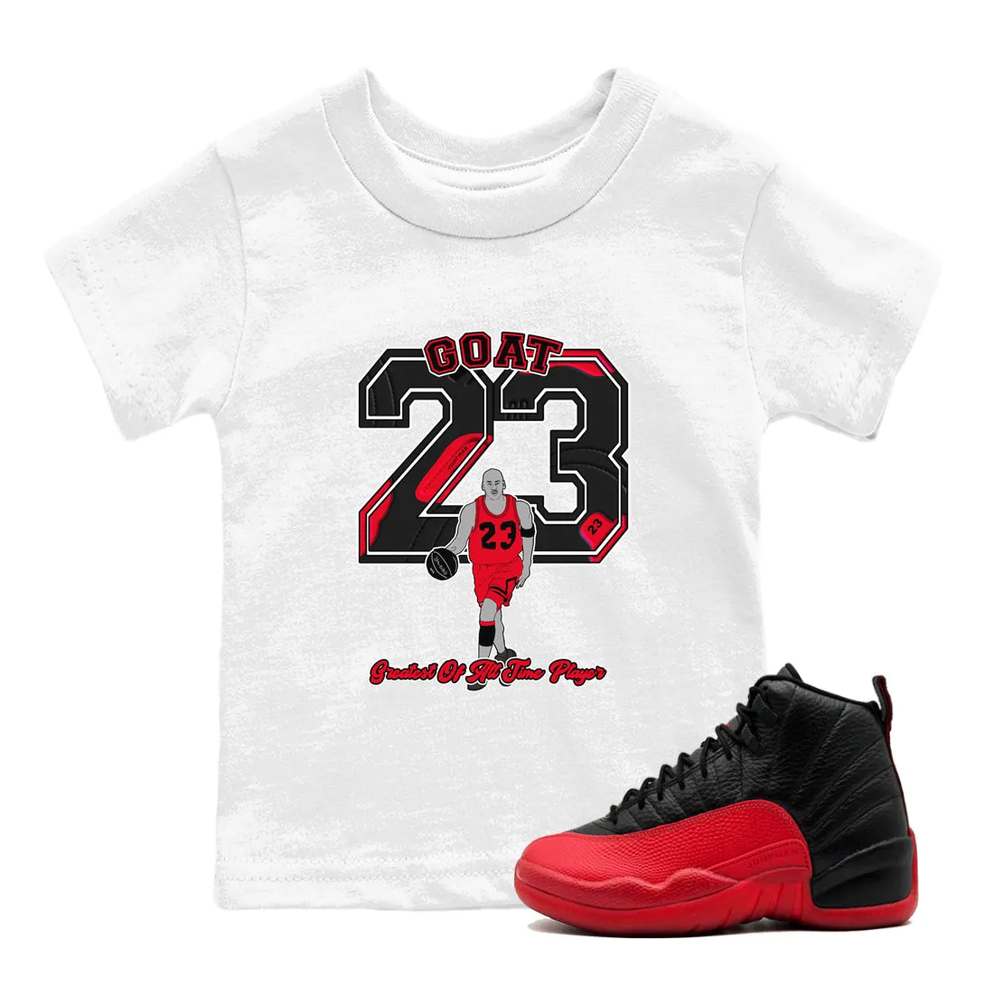 Goat Player Kids Flu Comprehensive selection SNRT Game - Jordan Sneaker Air Tees 12 Full catalog