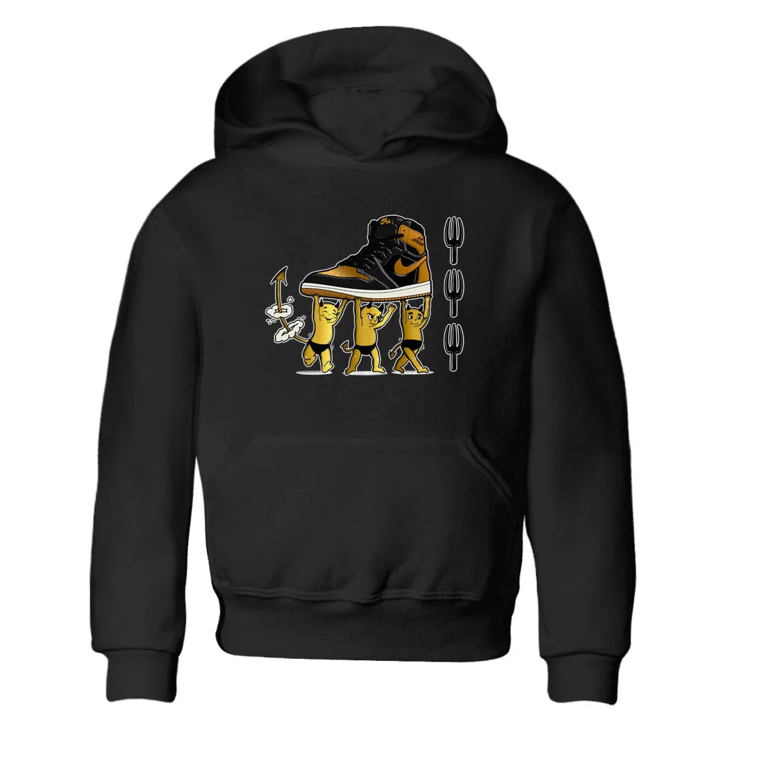Gold Babies Metallic Tees - Sneaker Air Fast-moving sale Devil 1 Black Jordan Kids Private sale SNRT