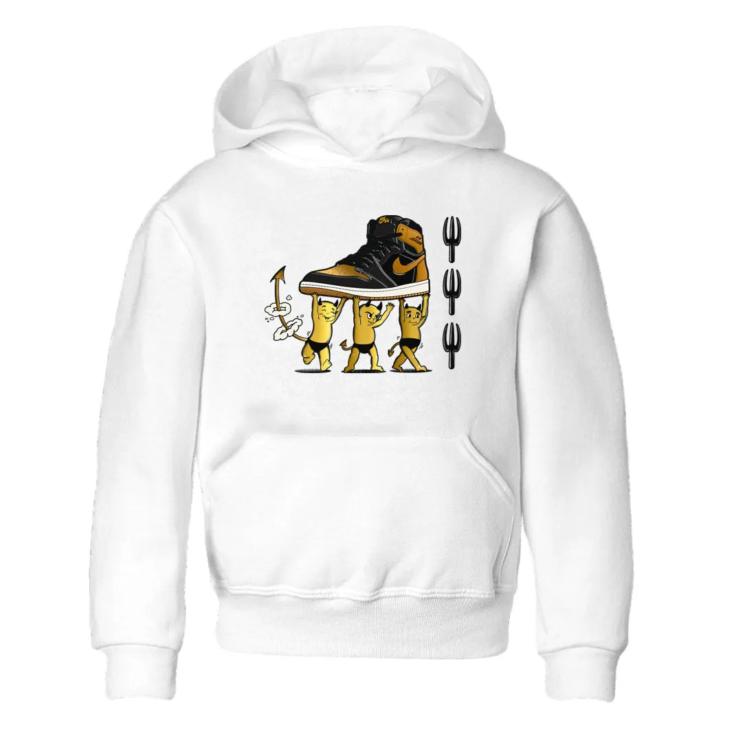 Gold Babies Metallic Tees - Sneaker Air Fast-moving sale Devil 1 Black Jordan Kids Private sale SNRT