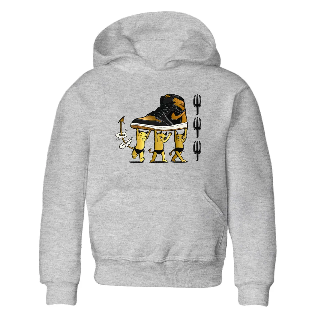 Gold Babies Metallic Tees - Sneaker Air Fast-moving sale Devil 1 Black Jordan Kids Private sale SNRT