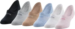 GOLDTOE Women's Everyday Ballerina Extra Low Liner Socks, 6-Pairs