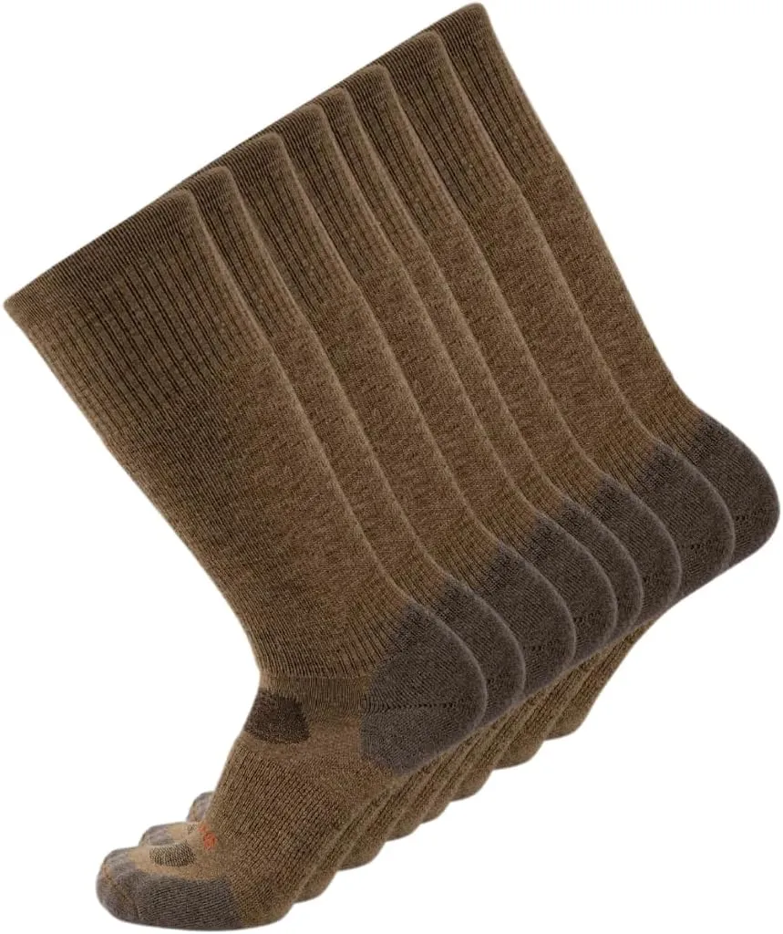 GRIP6 Wool Boot Socks - Merino Wool Socks Made in The USA - Lightweight Wool Hiking Socks - Warm Boot Socks for Men and Women