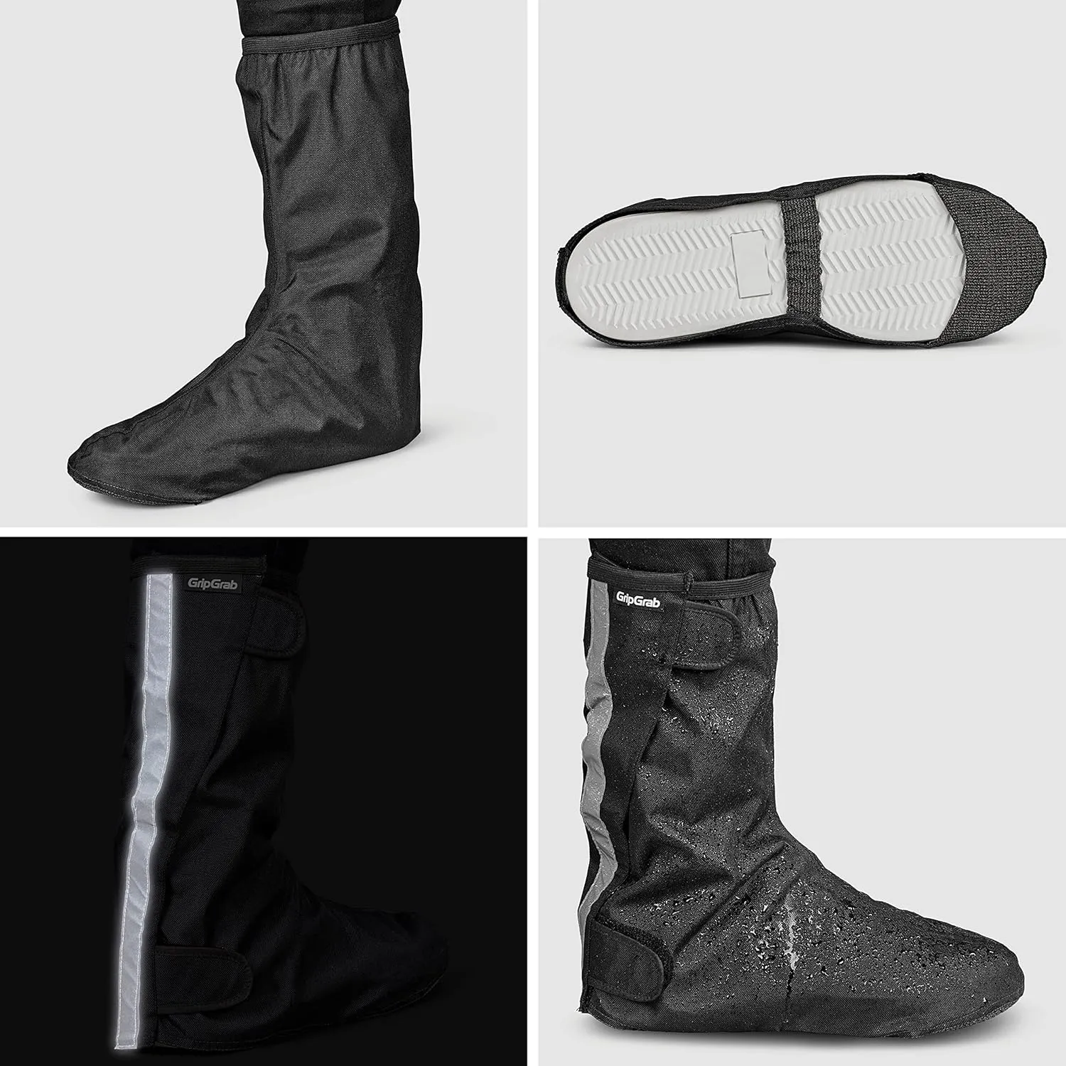 GripGrab Dryfoot 2nd Edition Bike Rain Overshoes Waterproof Shoe Covers for Everyday Cycling Long Gaiter