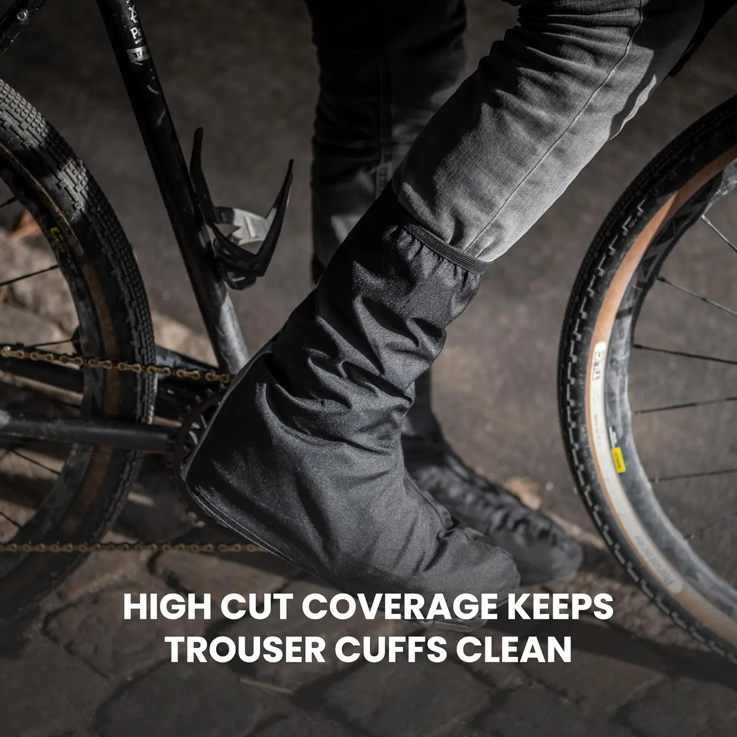 GripGrab Dryfoot 2nd Edition Bike Rain Overshoes Waterproof Shoe Covers for Everyday Cycling Long Gaiter