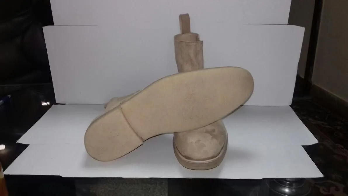 Handmade Beige Suede Ankle Boots for Men with Crepe Sole