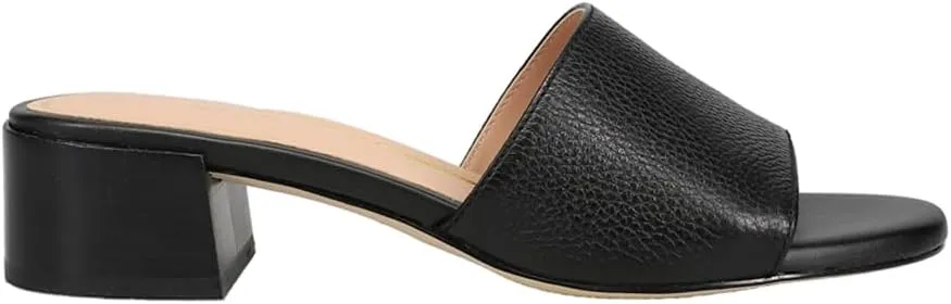 Heel On Slip Open Cole Squared Black Toe Heeled Haan Wi-Fi-enabled Sandals Leather Block Calli Multi-device compatible