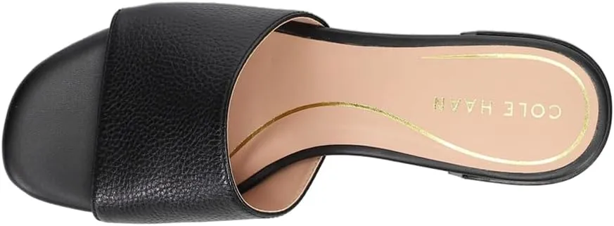 Heel On Slip Open Cole Squared Black Toe Heeled Haan Wi-Fi-enabled Sandals Leather Block Calli Multi-device compatible