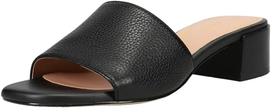 Heel On Slip Open Cole Squared Black Toe Heeled Haan Wi-Fi-enabled Sandals Leather Block Calli Multi-device compatible