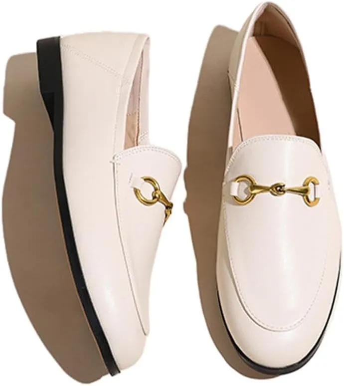 heelchic Women's Penny Loafers, Flats Loafer Low Heel for Women Comfortable, Slip On Driving Boat Shoes, Dressy Business Casual Shoes