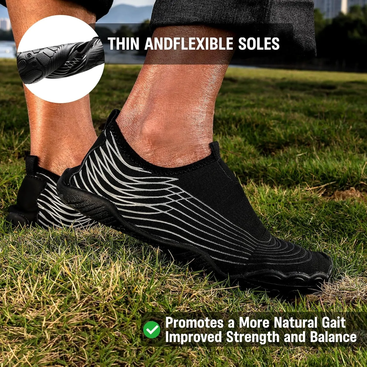 Hike Barefoot Shoes Womens Footwear,2025 New Barefoot Shoes for Women Mens,Healthy & Non-Slip Barefoot Vitality Shoe Women's Athletic Footwear,Wide Toe Box Water Shoe Swimming Hiking Walking