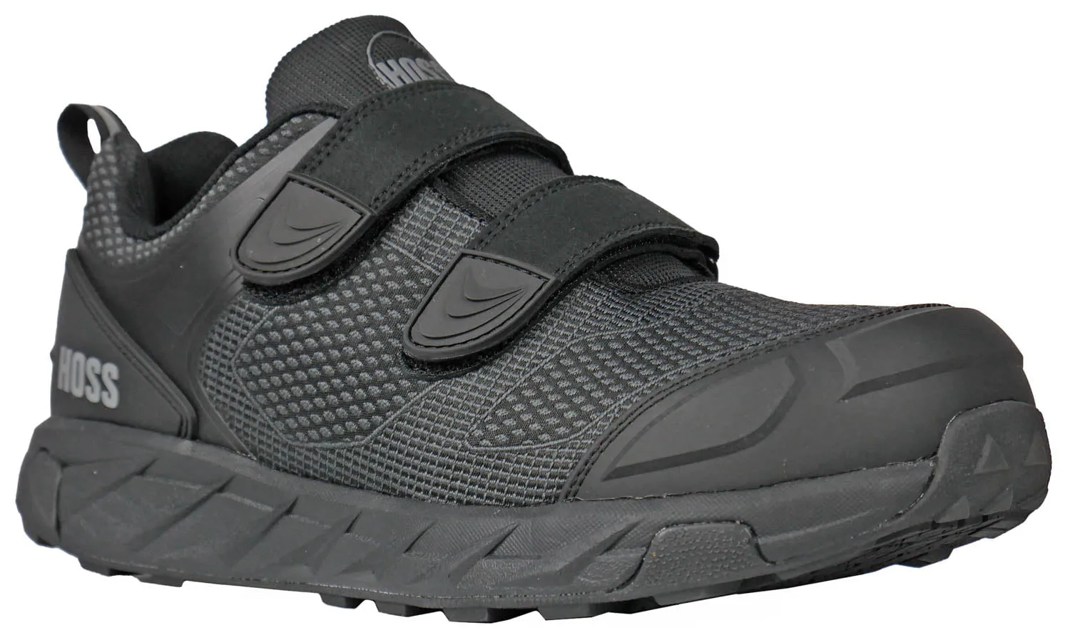 Hoss Boots Mens Buster V Composite toe Black Textile Work Shoes