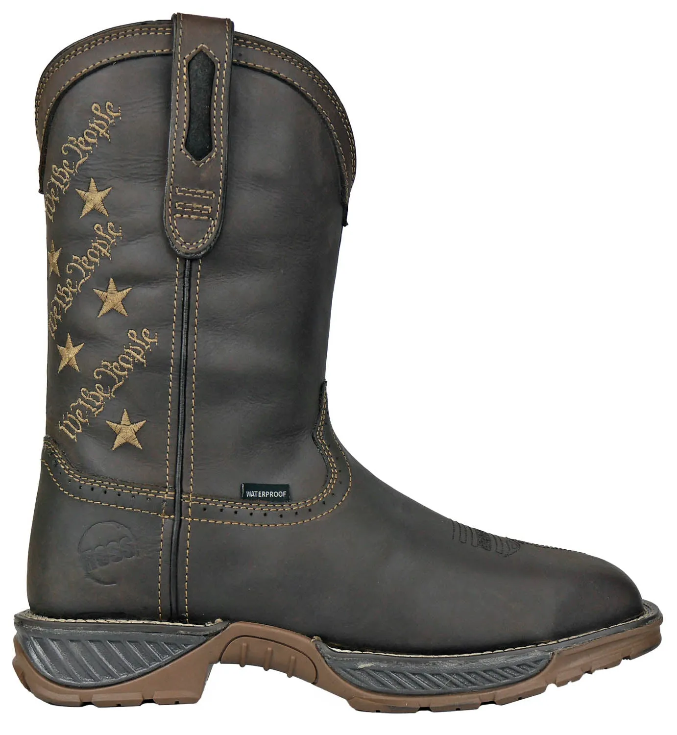 Hoss Boots Mens We The People CT WP Brown Leather Work Boots