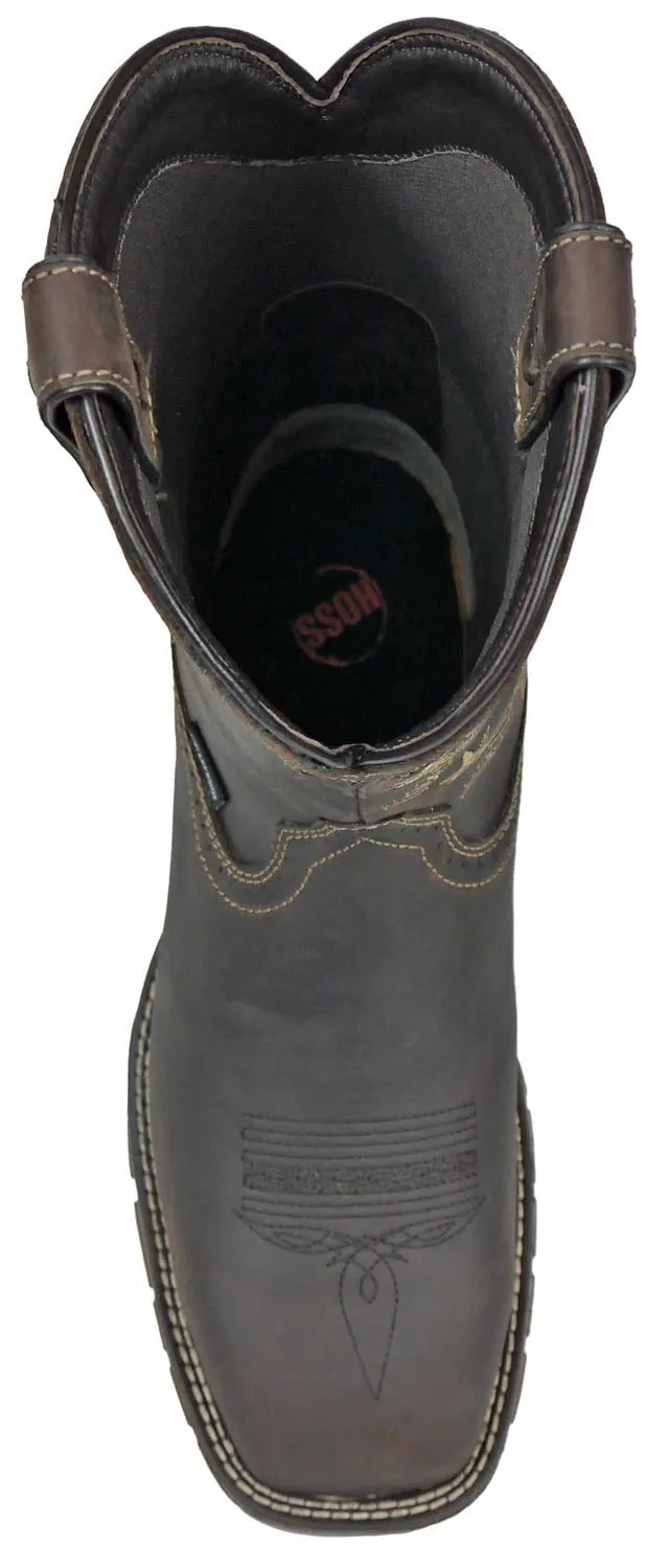 Hoss Boots Mens We The People CT WP Brown Leather Work Boots