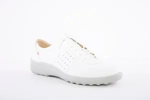 HOTTER - Tansy White Leather Lace Shoe
