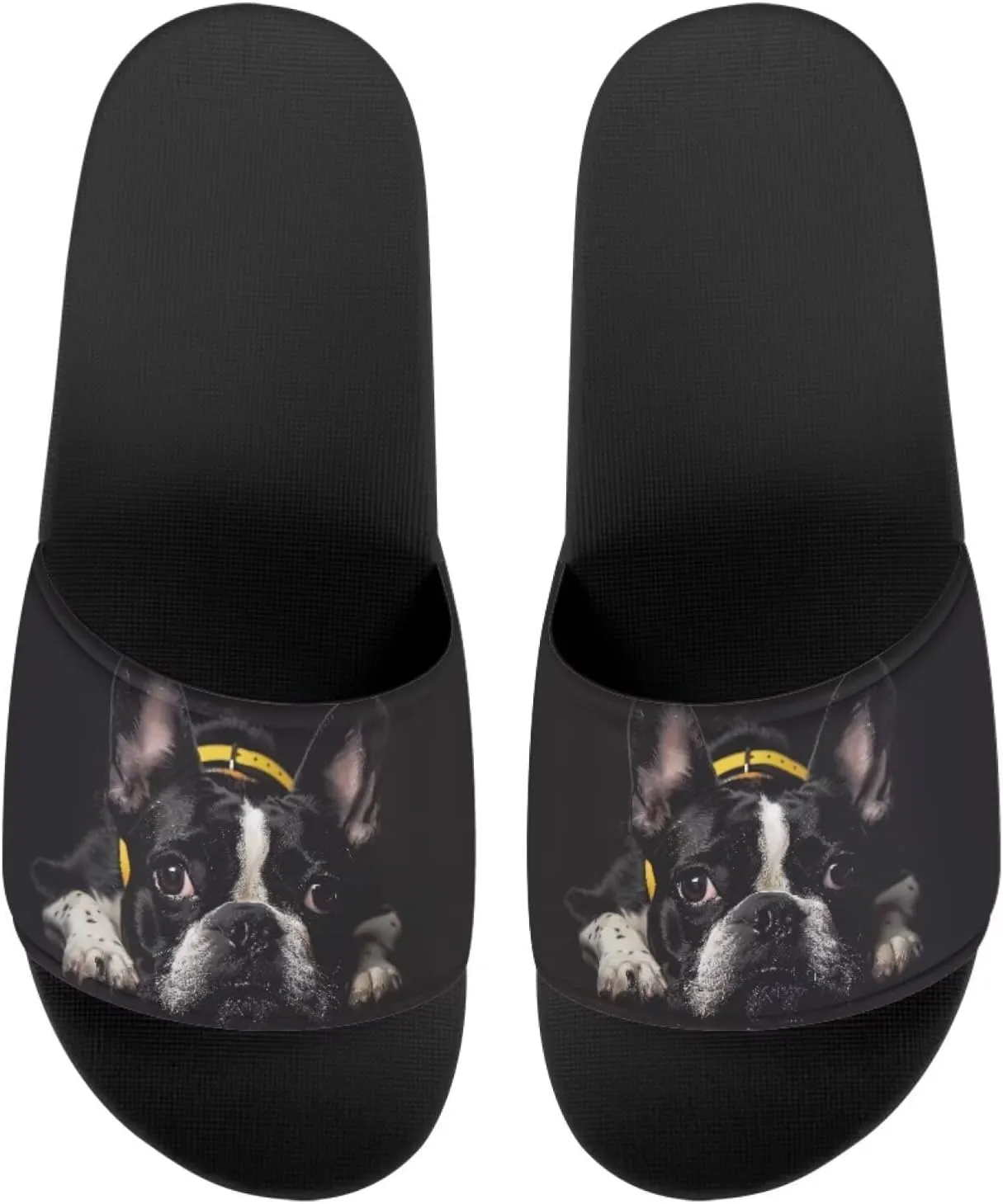 Howilath Blue Butterfly Print Summer Slide Slippers for Men Women Kid, Sunflower Colorful Tie-dye Animals House Slippers Slide Sandal Non-Slip Light Weight