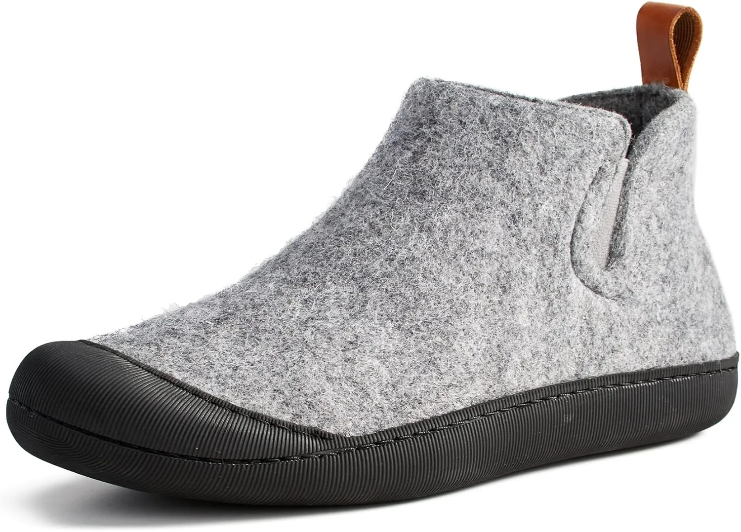 Huckberry Greys Men's Outdoor Slipper Boot, Upper Wool Blend & Recycled Rubber Outsole, Reinforced Toe Box