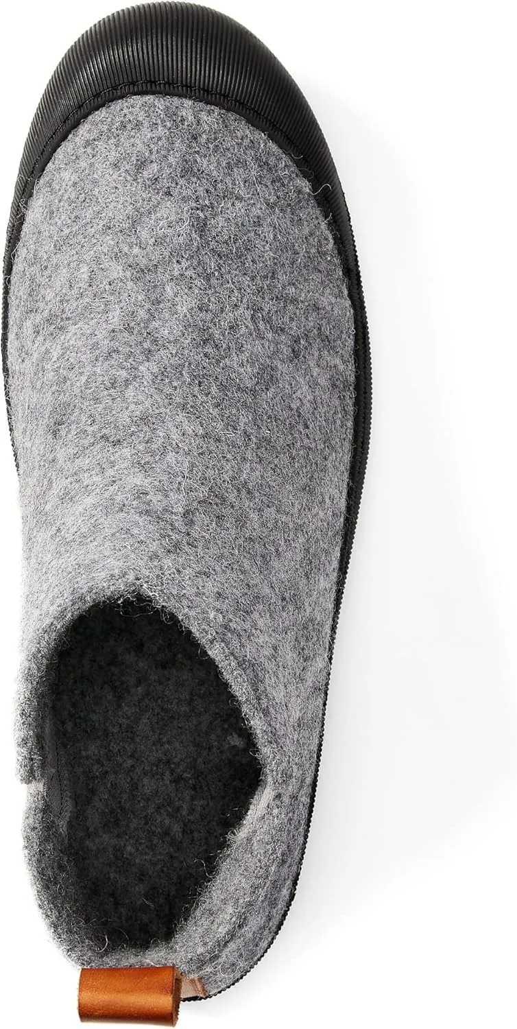 Huckberry Greys Men's Outdoor Slipper Boot, Upper Wool Blend & Recycled Rubber Outsole, Reinforced Toe Box