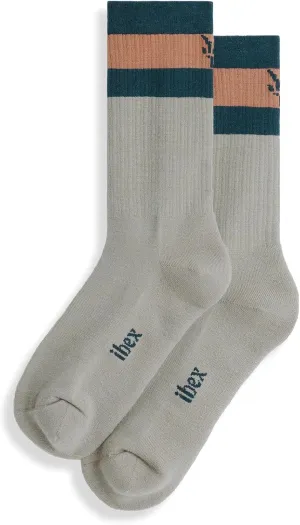 IBEX Merino Wool Traverse Unisex Hiking Socks | Crew Socks with Seamless Toe & Arch Support | Odor-Resistant Trekking Socks