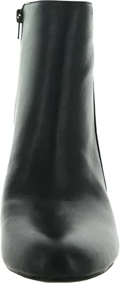 INC Womens Farren Leather Ankle Ankle Boots Black 7.5 Medium (B,M)