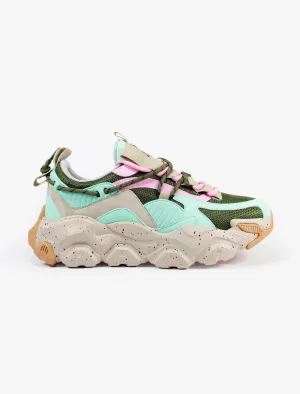 Javi Cited Sneaker TQS/PNK/GRN