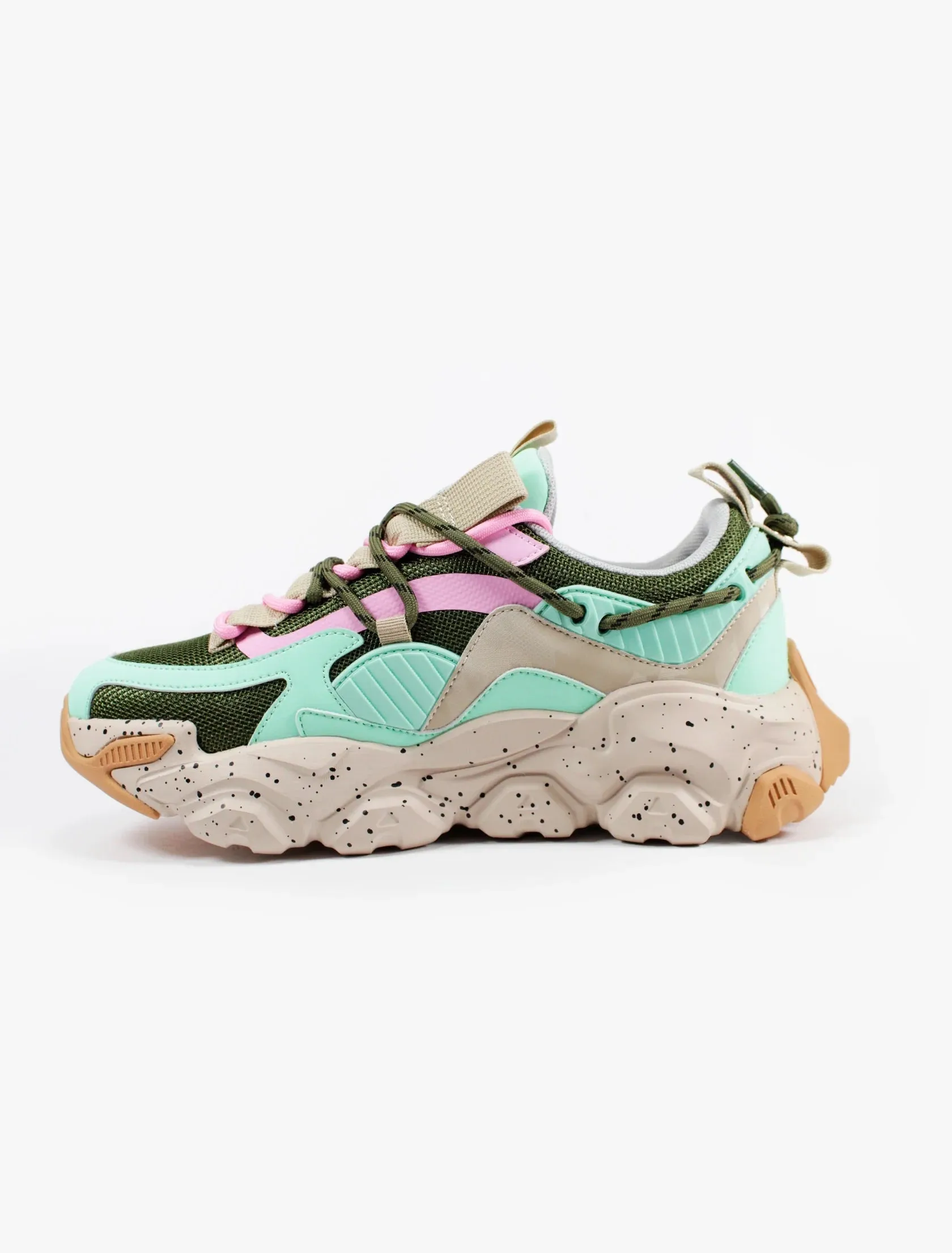 Javi Cited Sneaker TQS/PNK/GRN